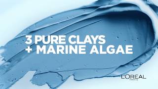 LOréal Paris Pure Clay  Marine Algae Mask [upl. by Longtin771]