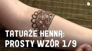 Dowiedz się tatuaż z henny  Prosty wzór 19 [upl. by Arrek]