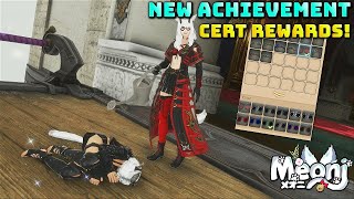 FFXIV New Things To Spend Achievement Certificates On  Emote  Framers Kits  Facewear [upl. by Mcroberts]