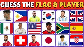 Guess the Flag amp Football Player  Can You Guess those Flags and player [upl. by Rivalee565]