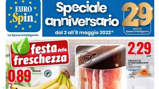 Volantino  Eurospin dal 2 all 8 maggio 2022 [upl. by Viehmann]