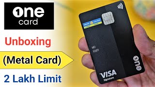 One Metal Card Unboxing 2024  One Card Unboxing  One Credit Card Unboxing 2024One Card metal 2024 [upl. by Iover]