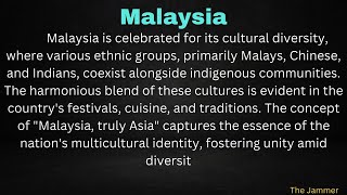 Essay On Malaysia With Easy Language In English [upl. by Hulen]