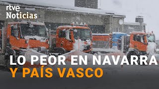 El TEMPORAL FIEN REMITE suben las temperaturas y la cota de nieve a 1500 metros en el norte I RTVE [upl. by Lyrpa]