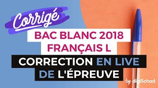 Bac Blanc by digiSchool  Correction en LIVE du Bac Blanc de Français Série L [upl. by Meenen]