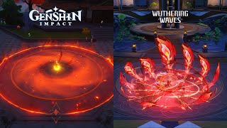 Can Genshin Impacts Pyro characters skill animation beat Changlis skill animation [upl. by Allerim]