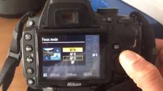 Nikon D5000 Focus Modes [upl. by Hitoshi456]