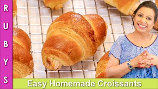 Quickly Make Perfect Croissants at Home Recipe in Urdu Hindi  RKK [upl. by Einaoj]