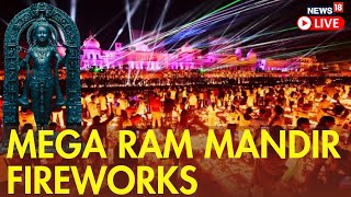 Ram Mandir Ayodhya Live  Ayodhyas Saryu Ghat Illuminated With Hundreds Of Diyas  Ram Siya Ram [upl. by Alleiram]