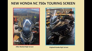 Fitting Honda NC750x Aftermarket Touring Screen quotYou also can win my old Original Honda Screen [upl. by Santos781]