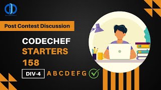 Post Contest Discussion PCDStarters 158 CodeChef  Video Solution AG  Coders amp Developers Club [upl. by Jagir]