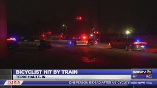 Bicyclist killed in Terre Haute train accident Thursday night [upl. by Niles]