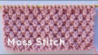 How to Knit the Moss Stitch [upl. by Sandro]