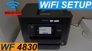 Epson WorkFoce WF 4830 WiFi Setup [upl. by Jarek]