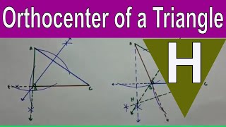 How to draw Orthocenter of a Triangle [upl. by Iem814]