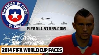 EA 2014 FIFA World Cup Chile Faces  FIFAALLSTARSCOM [upl. by Drahnreb953]