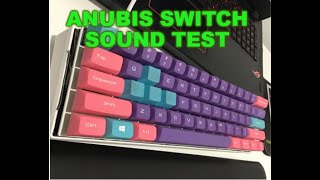 ASMR 1hour loop Anubis switch typing no mid roll ads [upl. by Ymmat90]