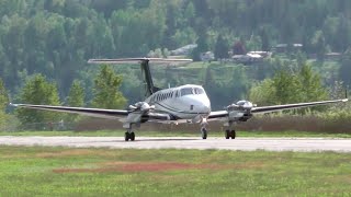 Beechcraft B300 King Air 350 CloseUp Taxi and Takeoff [upl. by Sanderson]