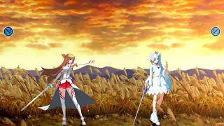 Asuna Yuuki VS Weiss Schnee MUGENIKEMEN GO [upl. by Aim625]