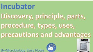 Lab Incubator discovery principle procedure types uses amp precautions [upl. by Stoecker529]