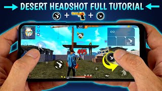 Desert Eagle Headshot Full Tutorial 😈  Handcam  New Headshot Setting  Trick Free Fire quot [upl. by Enomyar]