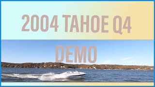 2004 Tahoe Q4 Sport Fish Ski On Water Demo How to Fish and Ski Boating Video [upl. by Yordan537]