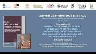 quotDiritto delle organizzazioni socialmente responsabiliquot di Alceste Santuari [upl. by Ebeneser9]