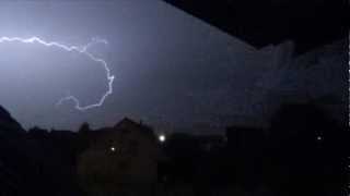 zwaar onweer 23 september 2012 super lightning storm [upl. by Naj]