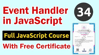 Event Handler in JavaScript [upl. by Mattah]