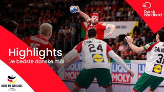 GOAL COMPILATION  The best danish goals at the preliminary round at EHF European Championship 2024 [upl. by Haon107]