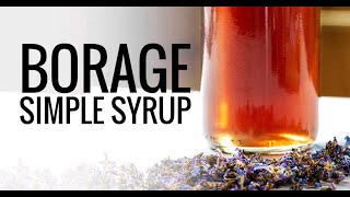 Borage Simple Syrup [upl. by Etteuqaj789]