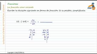 Números racionales la fracción como cociente [upl. by Kiefer]