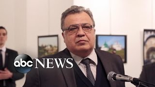 Russian Ambassador Killed by Gunman [upl. by Nolyaw]