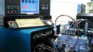 Running test SIGMA fuel linjection pump on Hartridge AVM II [upl. by Sheeb]