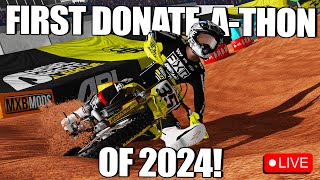 FIRST MX BIKES DONATEATHON OF 2024 PART3 [upl. by Ferguson]