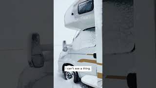 RV camping in the snow rv rvlifeisthebestlife rvlife [upl. by Edd]