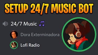 How to Setup 247 Music Bot on Discord [upl. by Nahtnamas688]