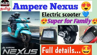 Ampere Nexus Electric scooter😍 Family electric scooter  Kashmir to kanyakumari🤩Travel [upl. by Remat]