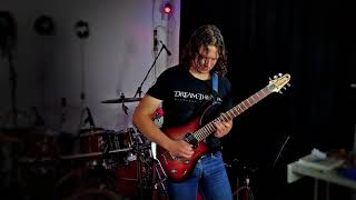 Nico playing ZerberusGuitars Nemesis with real banded Calcite Onyx Boca del Rio Stone top [upl. by Fisuoy217]