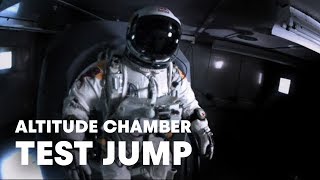 Altitude chamber test jump  Red Bull Stratos 2012 [upl. by Aysan]