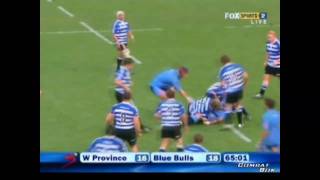 Schalk Burger big hit on du Preez [upl. by Rennat]