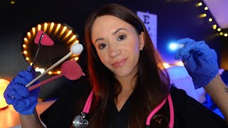 ASMR  Full Doctor Medical Exam ear eye face scalp physical checkup [upl. by Onej]