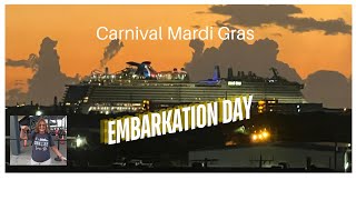 Carnival Mardi Gras  Embarkation Day [upl. by Ecnerrot834]