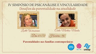 Parentalidade nas famílias contemporâneas  Lisette Weissmann e Carla Martins Mendes [upl. by Hsiekal]