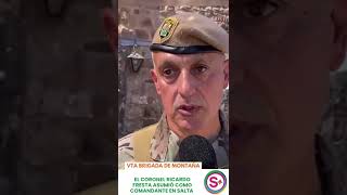 Ricardo Felipe Fresta asumió comandante de la V° brigada [upl. by Aisad]