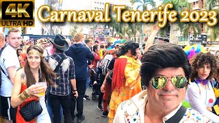 TENERIFE  CARNAVAL  Live it from the Inside Full Tour Party amp Great Atmosphere 🎭 February 2023 [upl. by Woodcock]