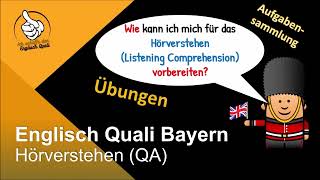 Englisch Quali Bayern Hörverstehen  gute Übungsseiten und Quali Übungsaufgaben [upl. by Remas]