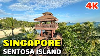 Discover Singapores Sentosa Island Full Tour of Beautiful Beaches Resorts and Iconic Attractions [upl. by Nylhtiak779]