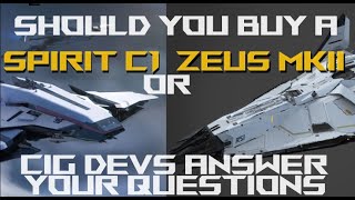 RSI Zeus vs Spirit C1  Star Citizen Devs Answer Hot Questions [upl. by Regan]