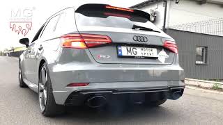 Audi RS3 8V w MGmotorsportpl exhaust [upl. by Reine]